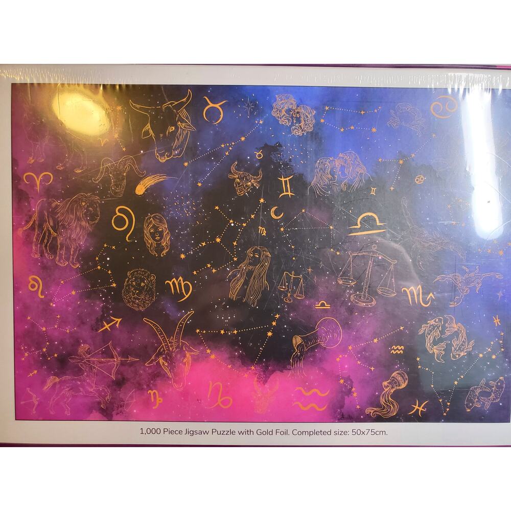 Puzzle - Zodiac Sign Gold Foil Puzzle - 1000 pcs - Robert Federick